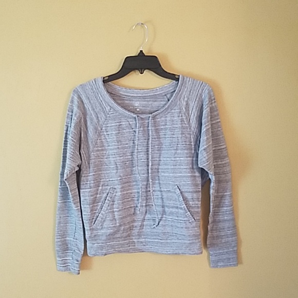New York & Co. Drawstring Neck Sweatshirt - Picture 1 of 3